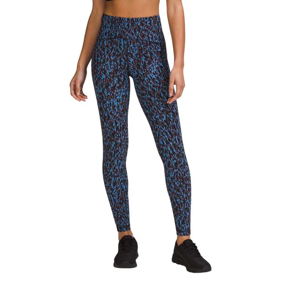 Lululemon Swift Speed High-Rise Tight 28" Leopard Camo Blue Nile Multi Sz 2 NWT - Picture 1 of 12